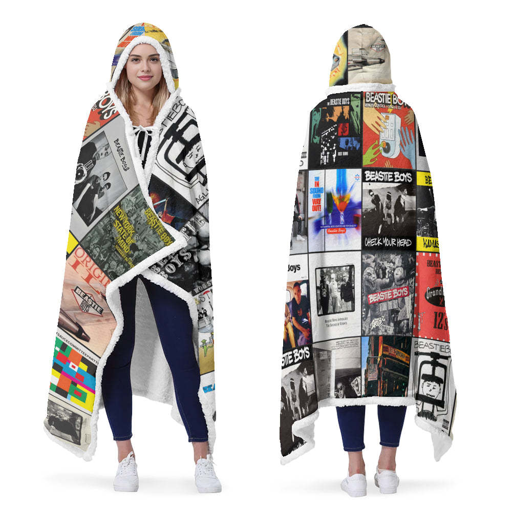 Beastie Boys Wearable Hooded Blanket – Iconic Album Cover Cozy Music Quilt