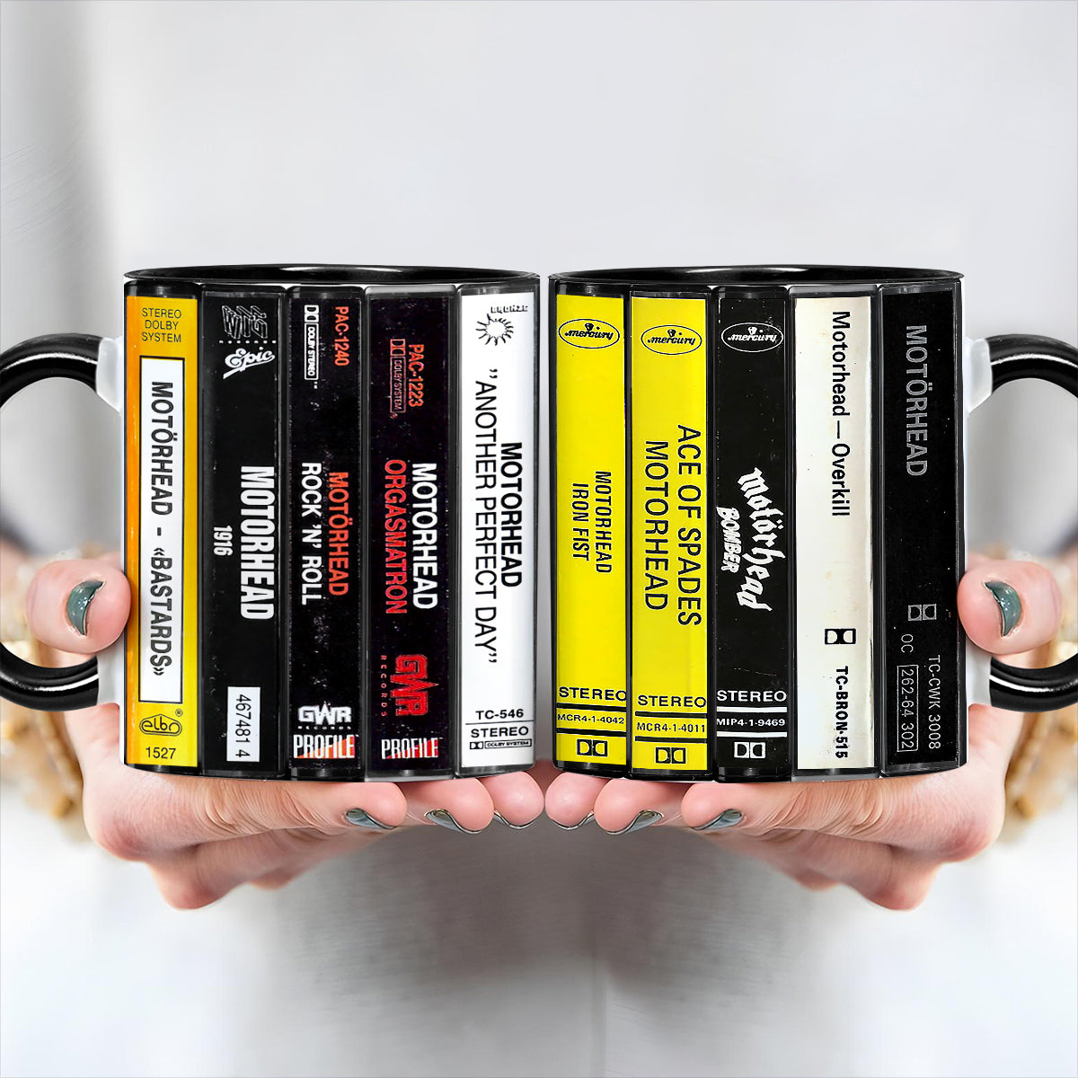 Motorhead Albums Cassette Retro Collection Accent Mug