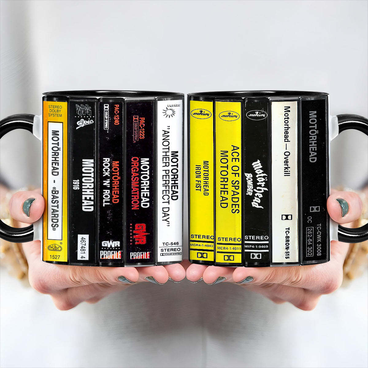 Motorhead Albums Cassette Retro Collection Accent Mug