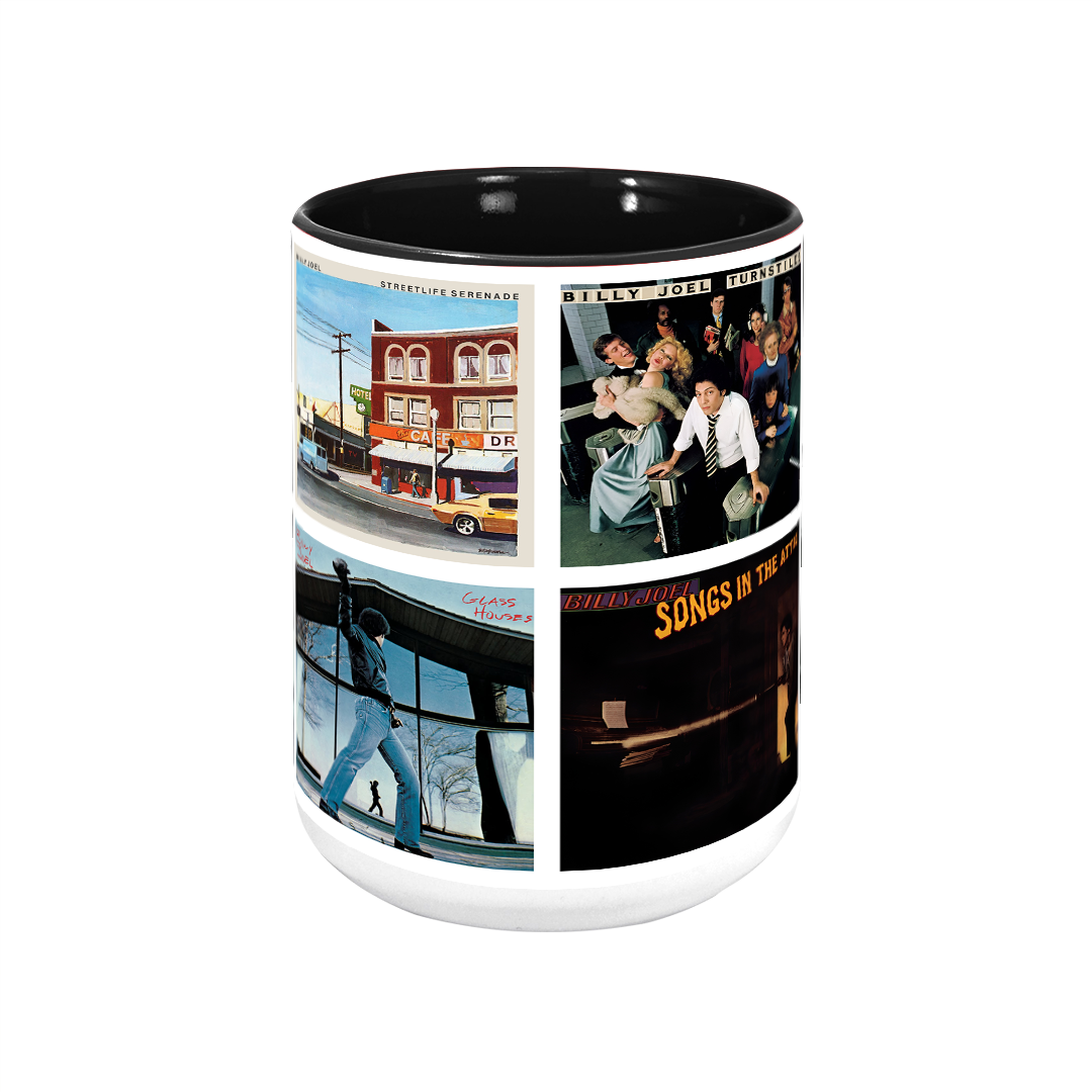 Billy Joel Albums Cover Collection Retro Mug