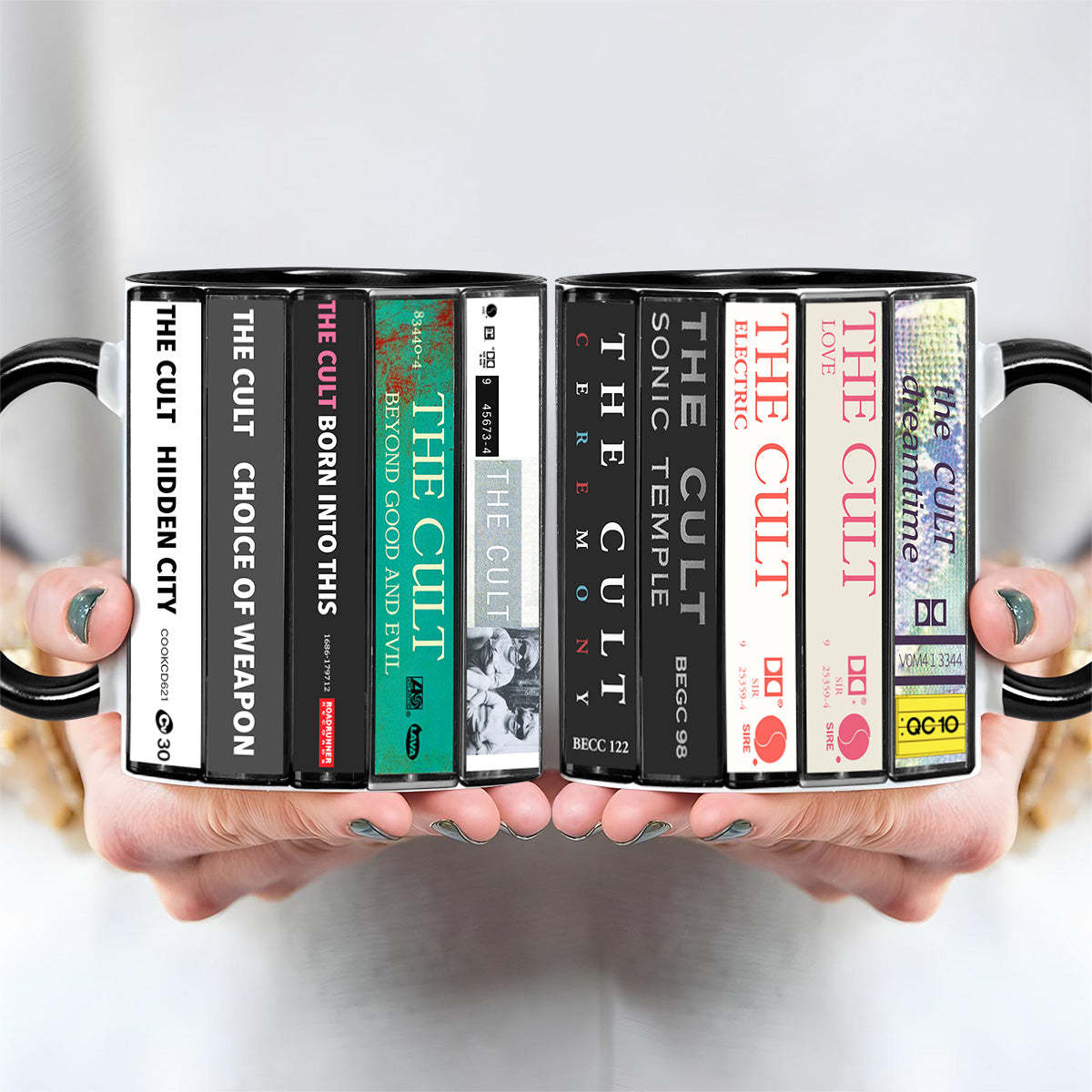 The Cult Albums Cassette Collection Retro Accent Mug