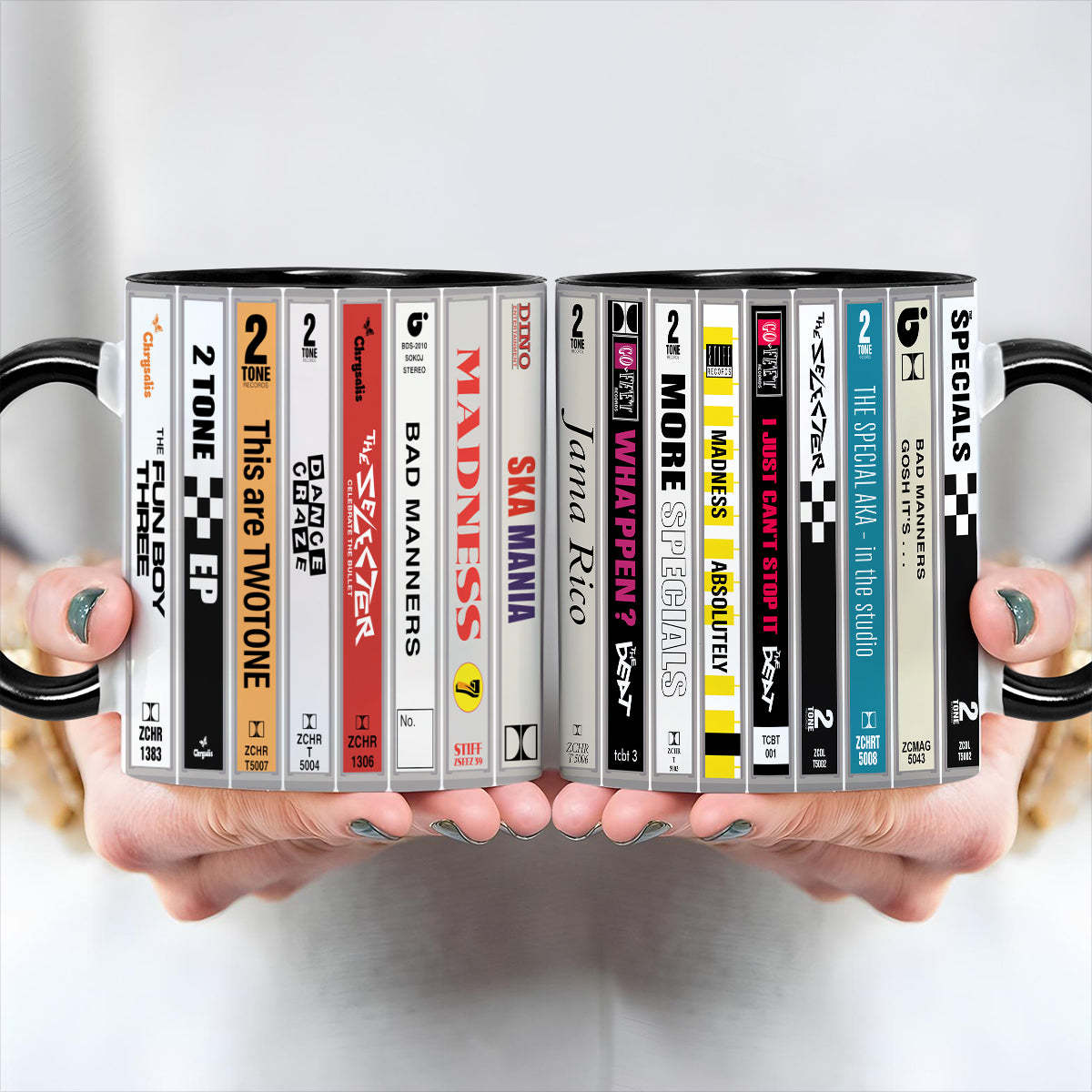 Ska 2-Tone 80s Music Cassette Collection Accent Mug