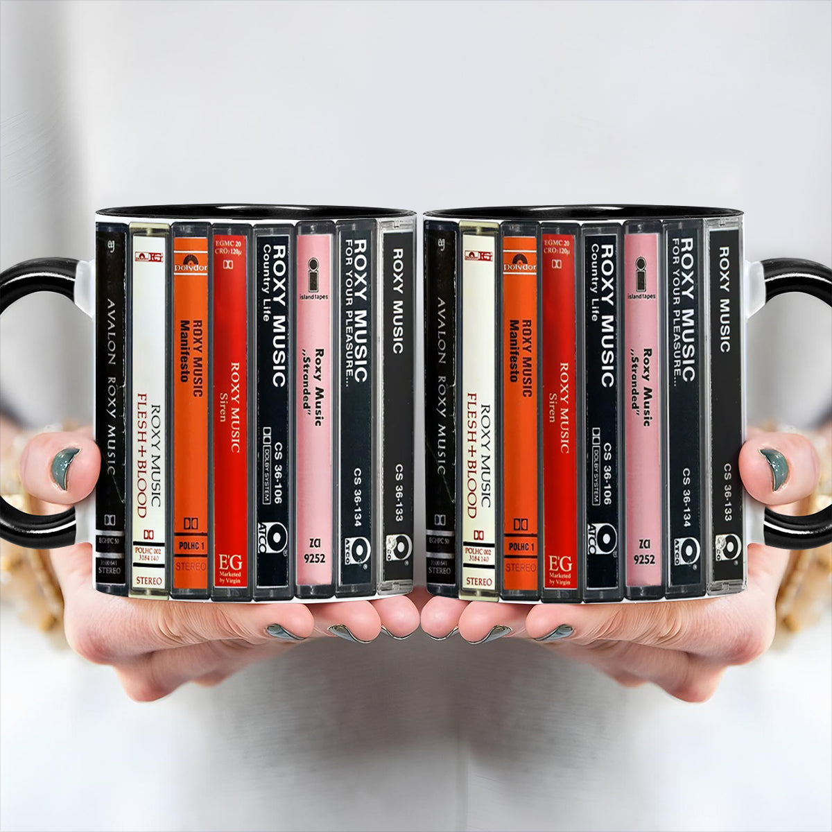 Roxy Music Albums Cassette Retro Collection Accent Mug