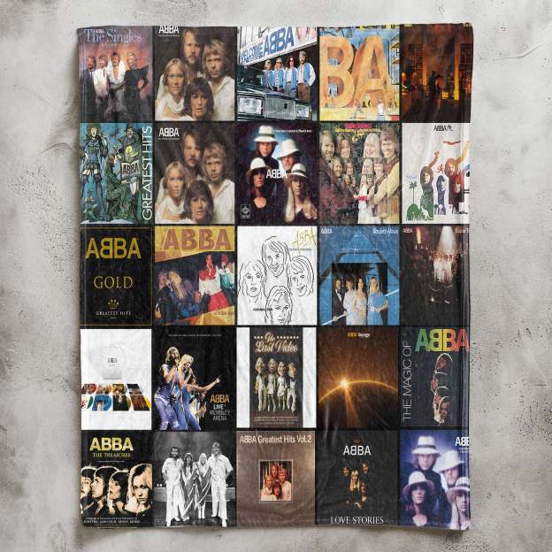 ABBA Sherpa Blanket – Cozy Nostalgia Wrapped in Iconic Album Art