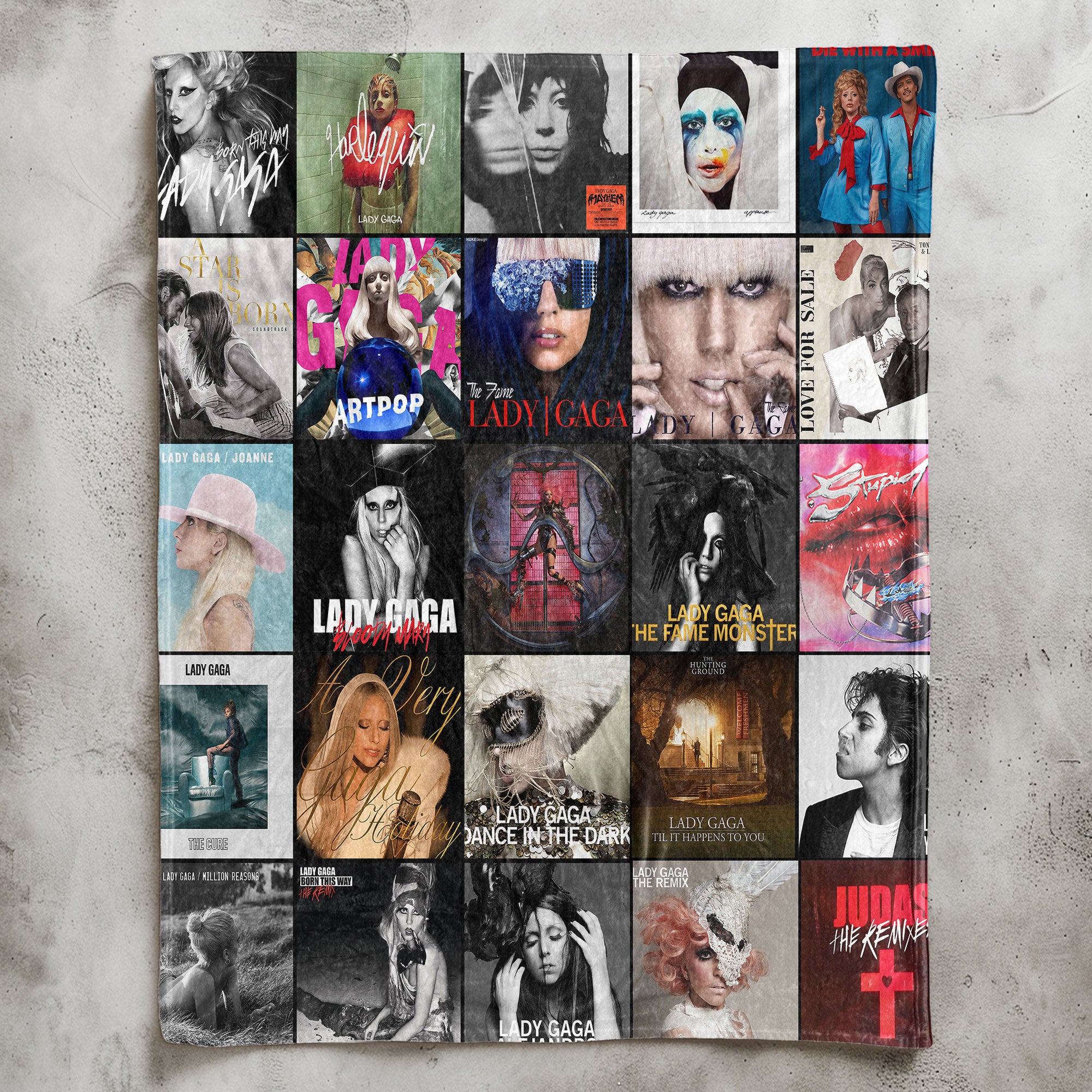 Lady Gaga Sherpa Blanket – A Bold Pop-Art Tribute for True Fans
