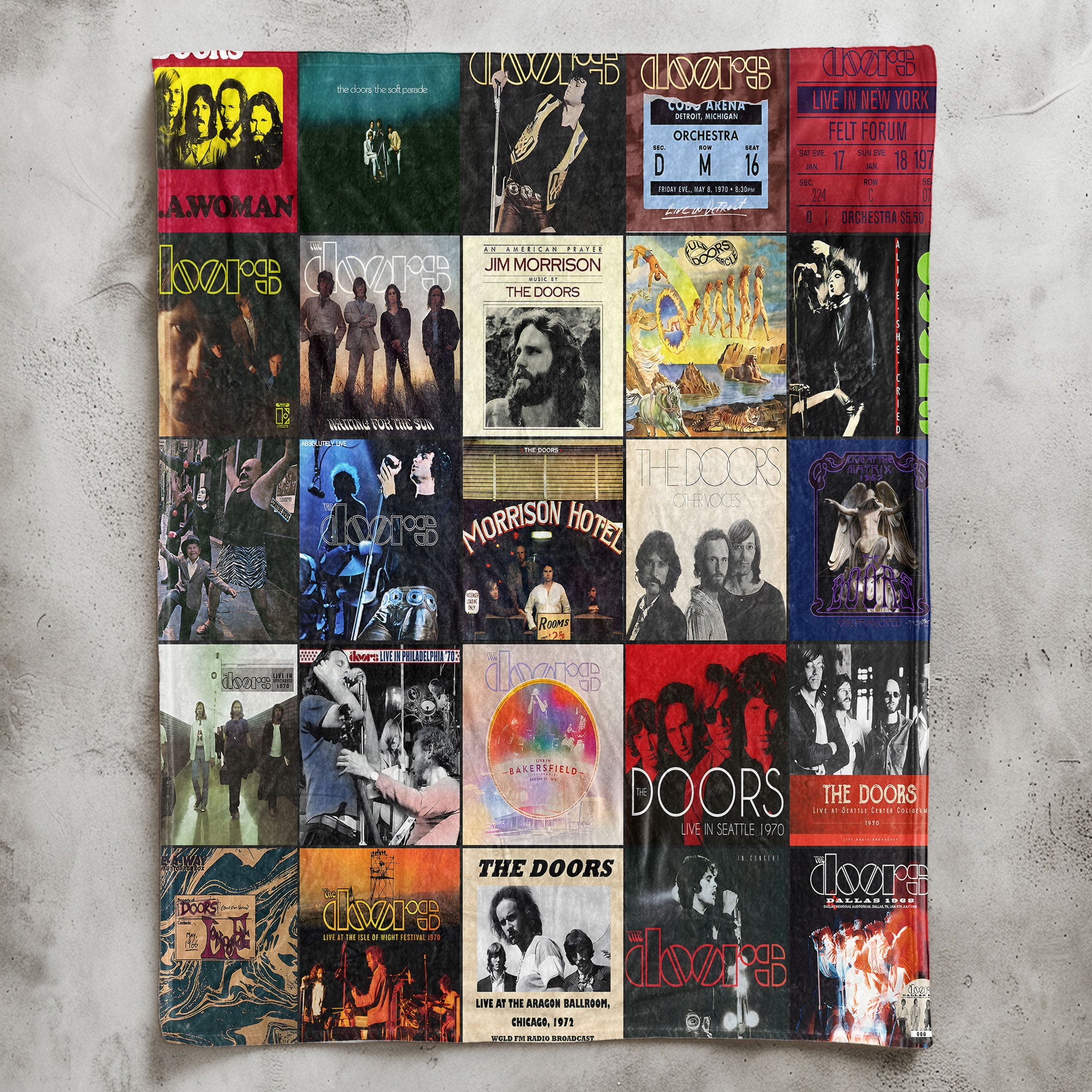 The Doors Sherpa Blanket – A Psychedelic Rock Tribute for True Fans