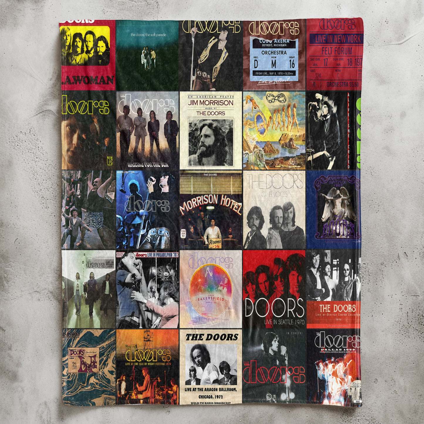 The Doors Sherpa Blanket – A Psychedelic Rock Tribute for True Fans