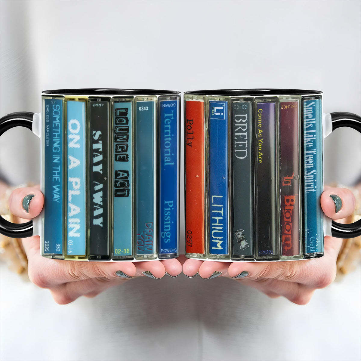 Nirvana Nevermind Album Cassette Retro Accent Mug