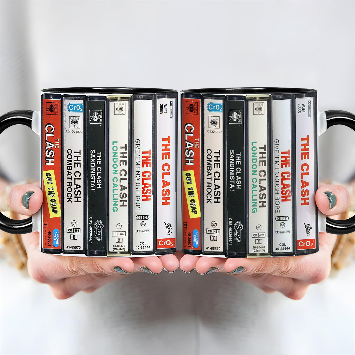 The Clash Albums Cassette Retro Collection Accent Mug