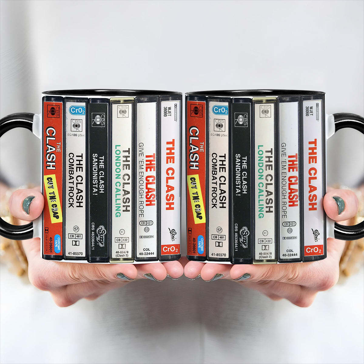The Clash Albums Cassette Retro Collection Accent Mug