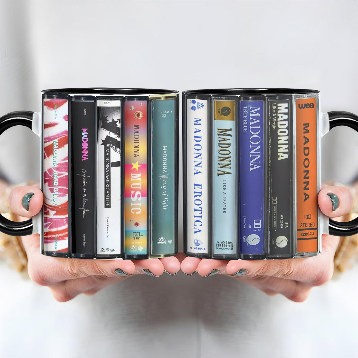 Madonna Albums Cassette Retro Collection Accent Mug