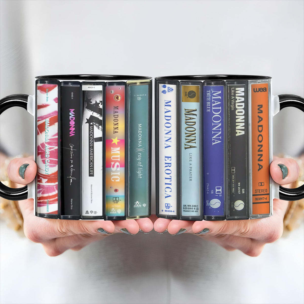 Madonna Albums Cassette Retro Collection Accent Mug
