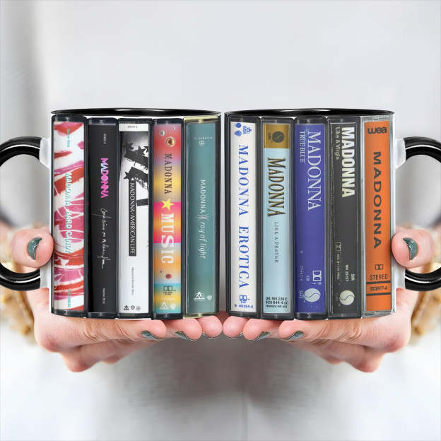 Madonna Albums Cassette Retro Collection Accent Mug