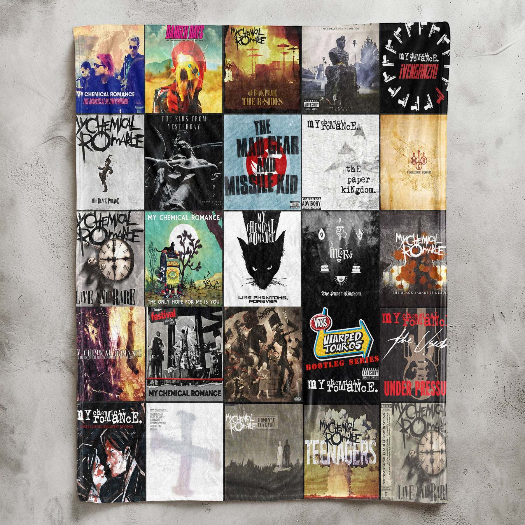 My Chemical Romance Sherpa Blanket – Emotional Warmth Wrapped in Iconic MCR Art