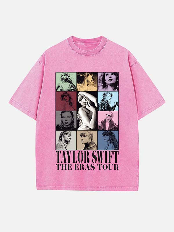 Taylor Swift Print Round Neck T-shirt