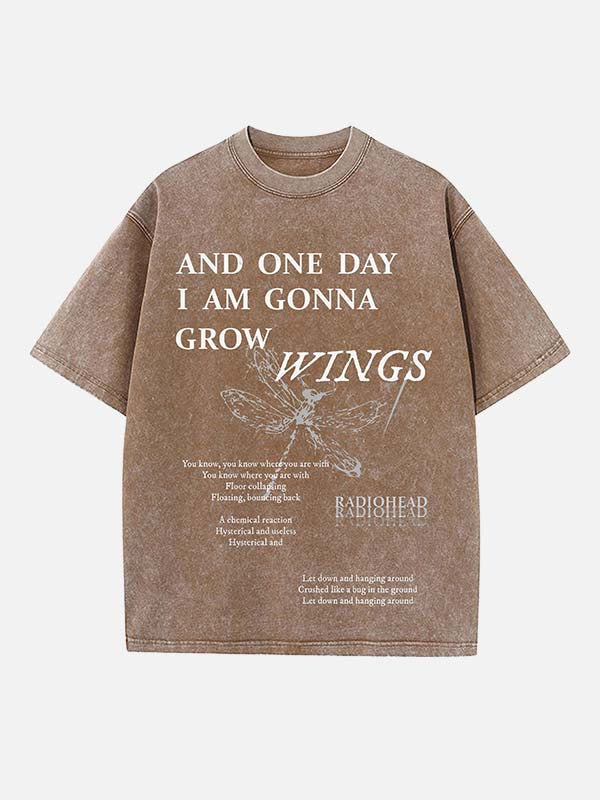 Radiohead Print Round Neck T-shirt