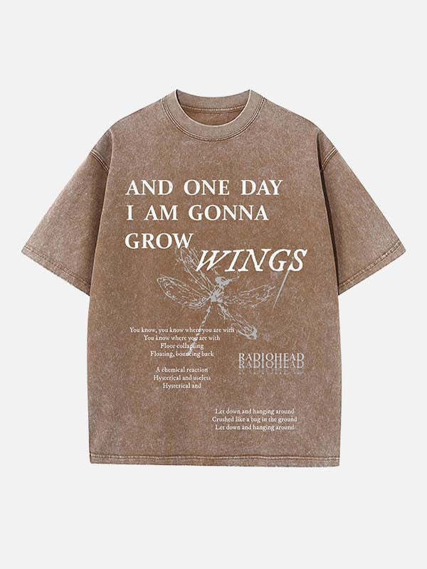 Radiohead Print Round Neck T-shirt