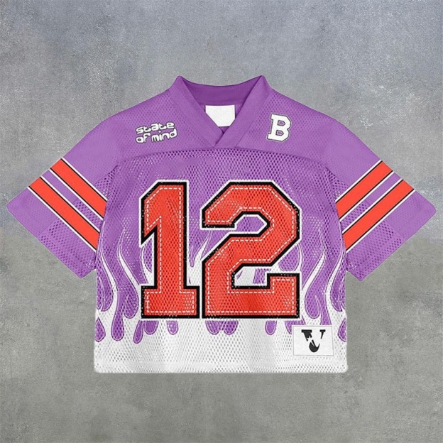 Mesh quick-drying state of mind casual sports jersey