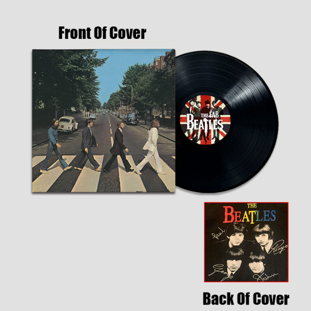 The Beatles Band Simulated Concert Record Vinyl Discs Decorate The Room Walls