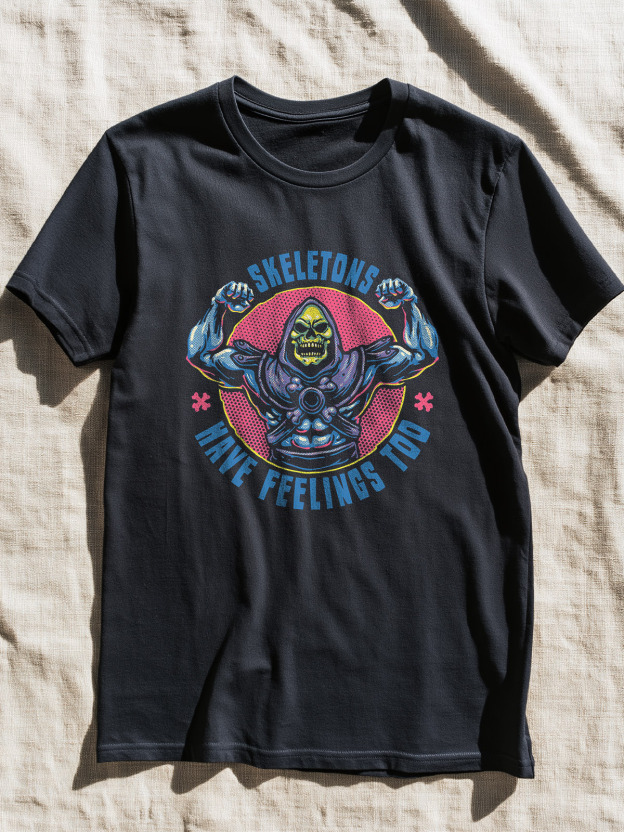 Skeletons Have Feelings Too cotton T-shirt