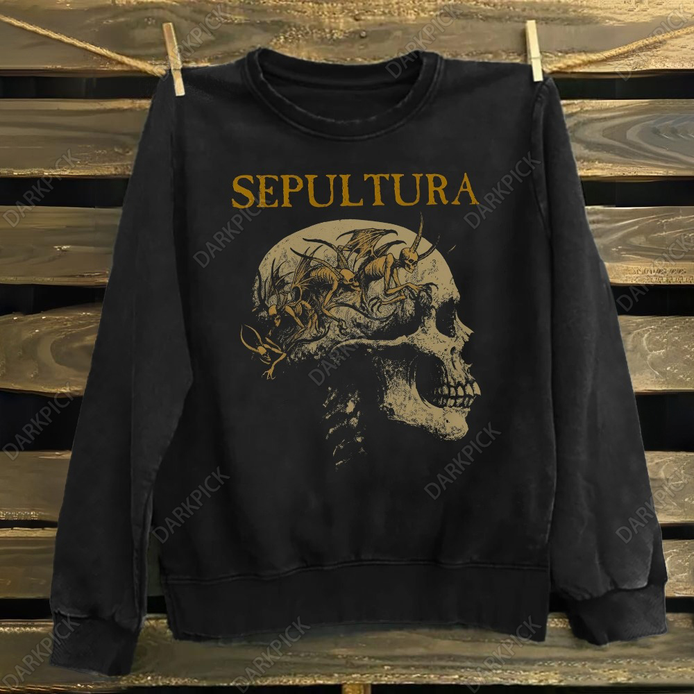 Unisex Cotton Sepultura Heavy Metal Band Sweatshirt