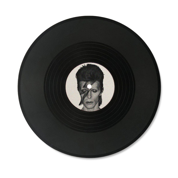 David Bowie Simulated Concert Record Vinyl Discs Decorate The Room Walls