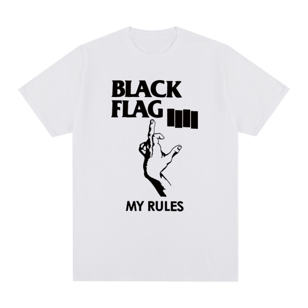 Black Flag Rock Band cotton T-shirt