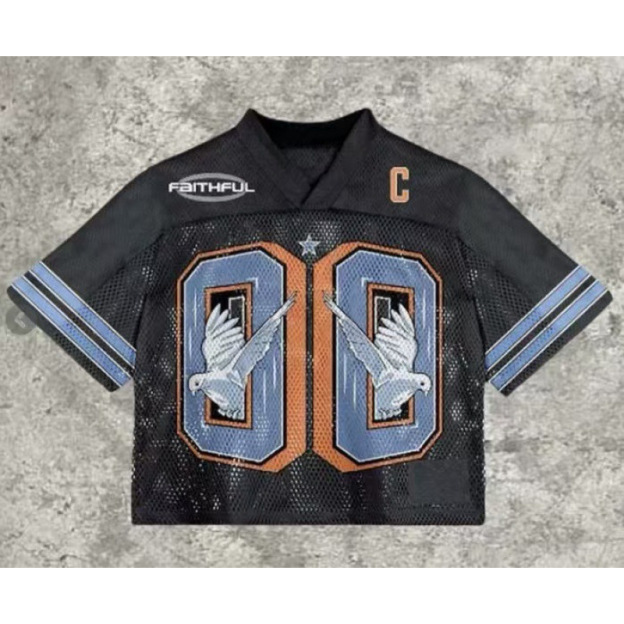 3D digital printing hot selling T-shirt retro fashion casual sports jersey-28