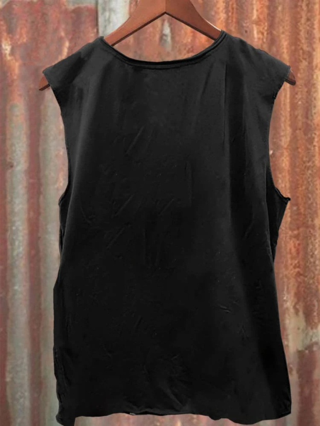 We're Fucked Print 100% Cotton Casual Tank Top