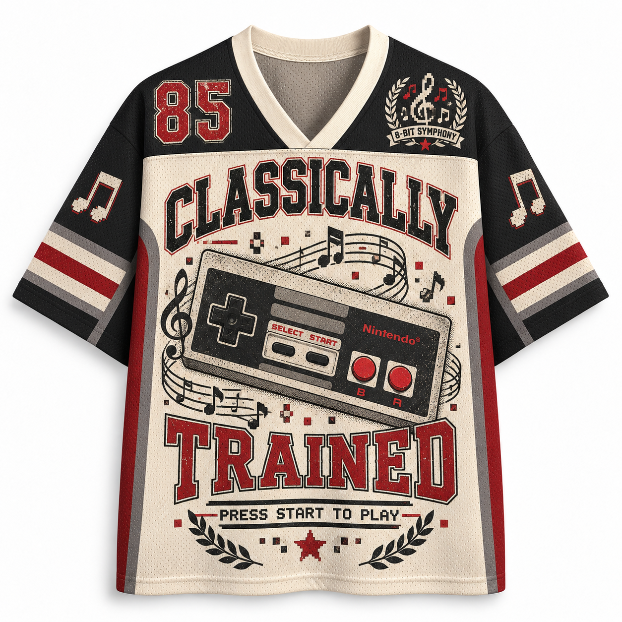 Classically Trained Nintendo NES Controller Retro Gamer Jersey Shirts