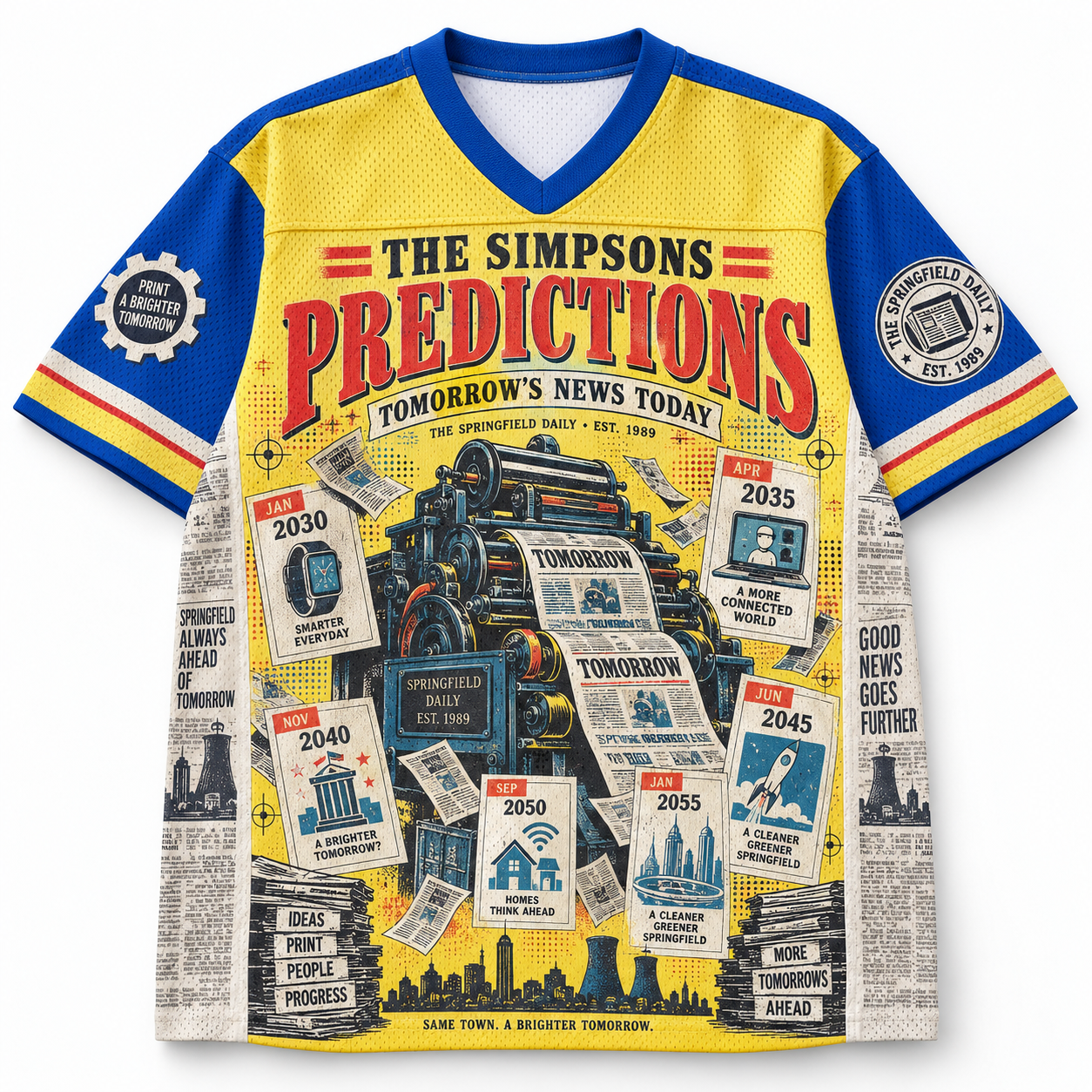 The Simpsons Predictions Tomorrow's News Today Jersey