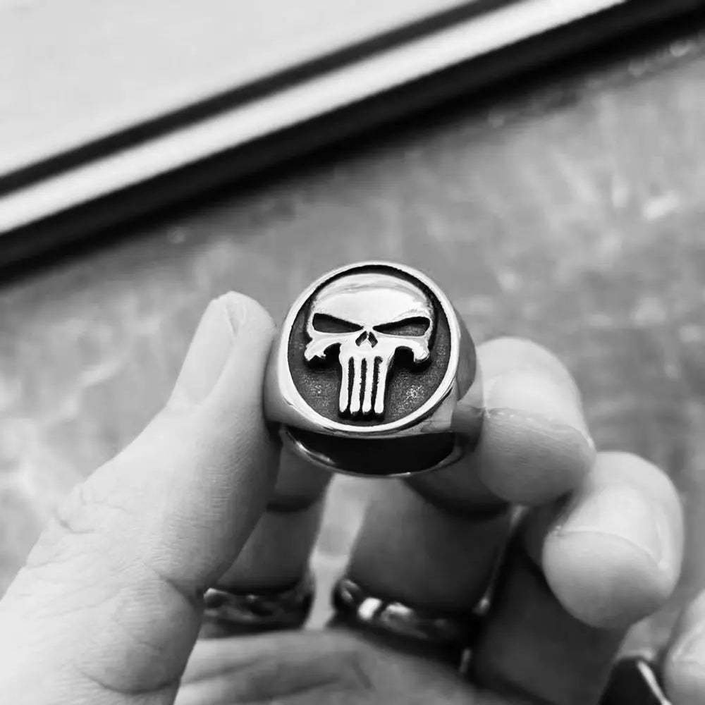 The Punisher Skull Stainless Steel Ring
