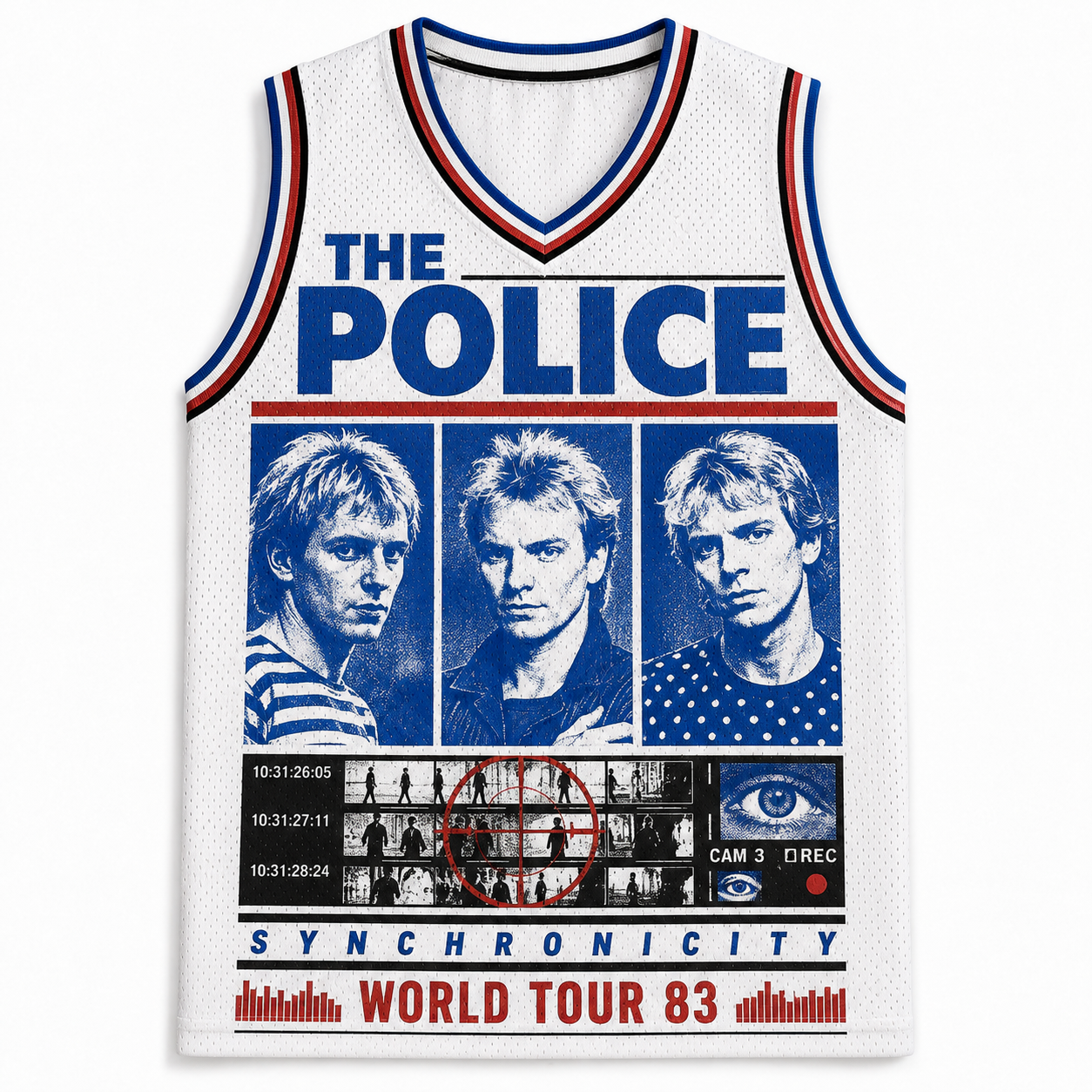 The Police Synchronicity 1983 Concert Retro Jersey Tank