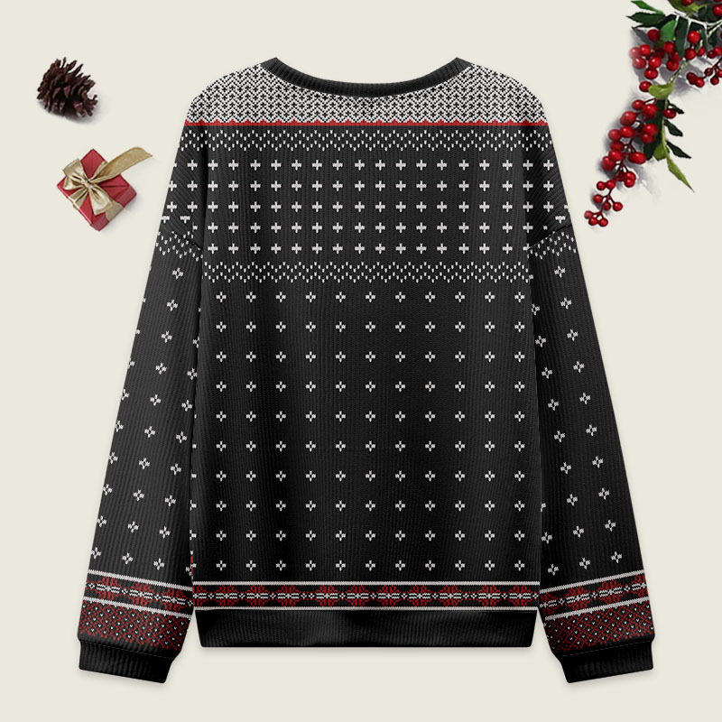 Vintage Lazy Christmas Ugly Christmas Sweater