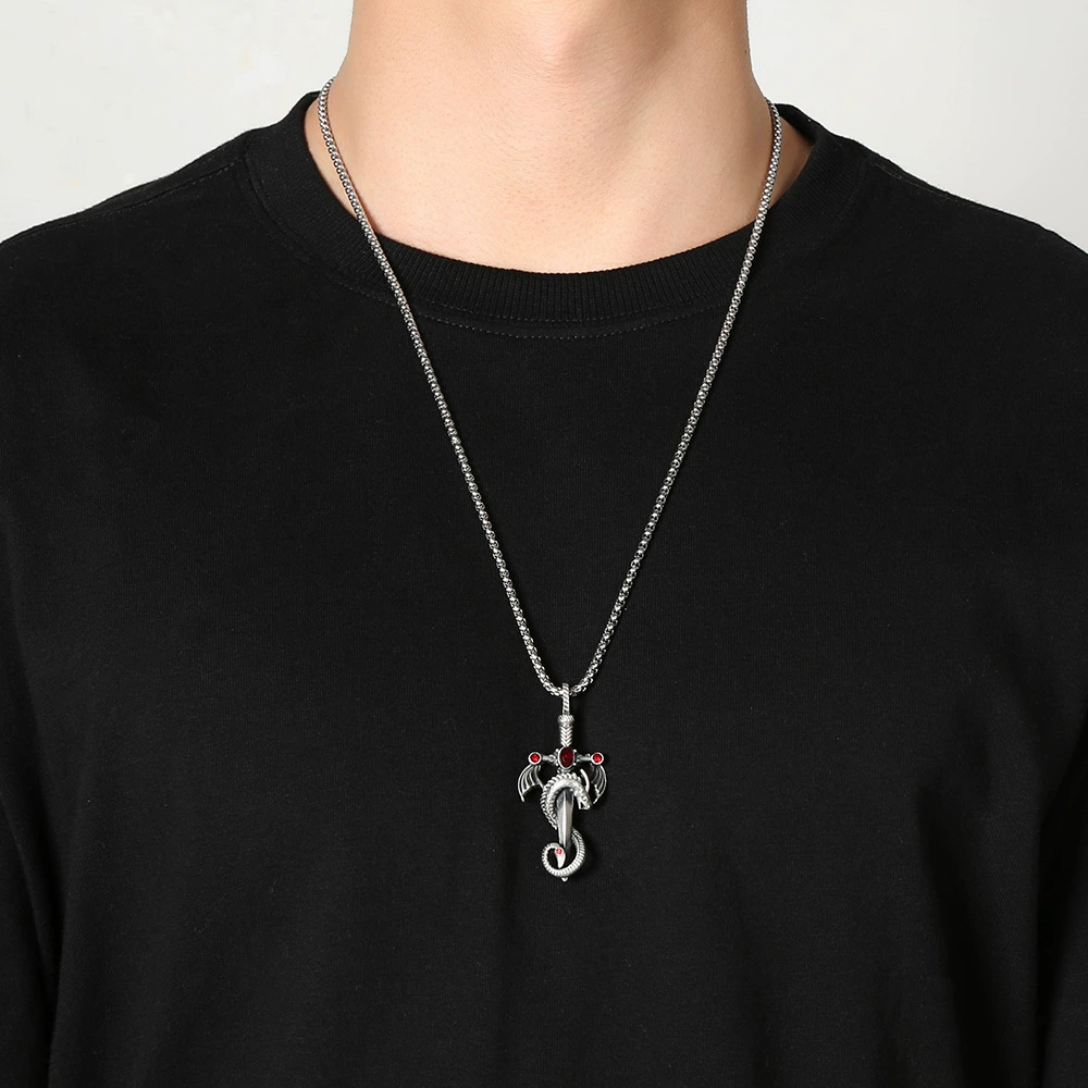 Dragon Sword Pendant on chain