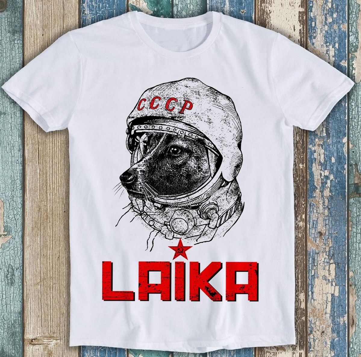 Laika Astronaut cotton T-shirt