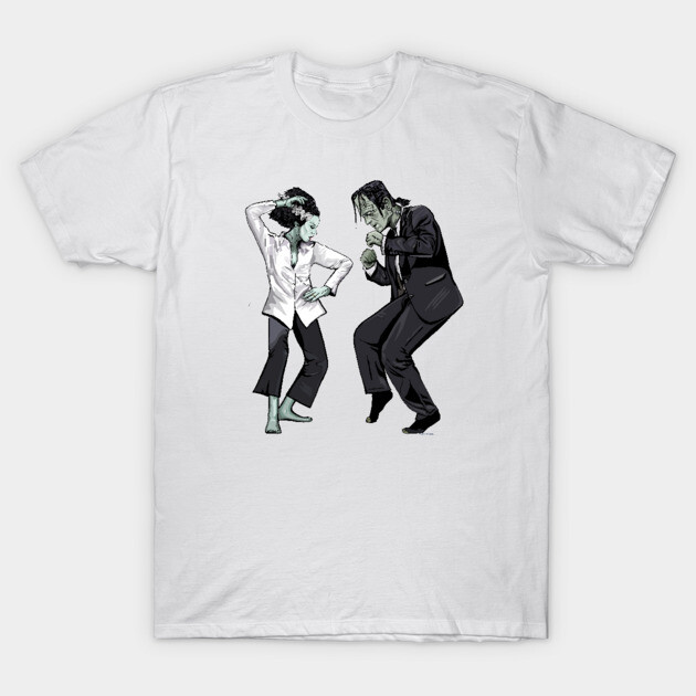 Pulp Frankenstein Halloween cotton T-shirt