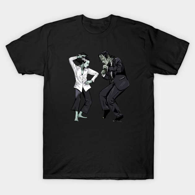 Pulp Frankenstein Halloween cotton T-shirt
