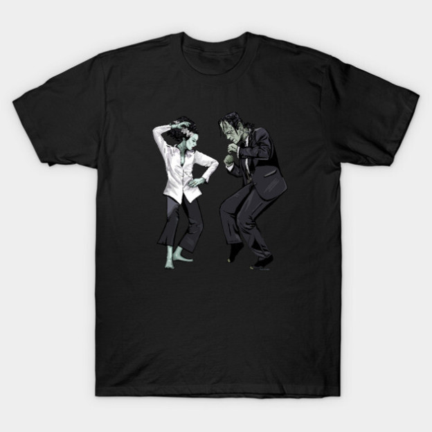 Pulp Frankenstein Halloween cotton T-shirt