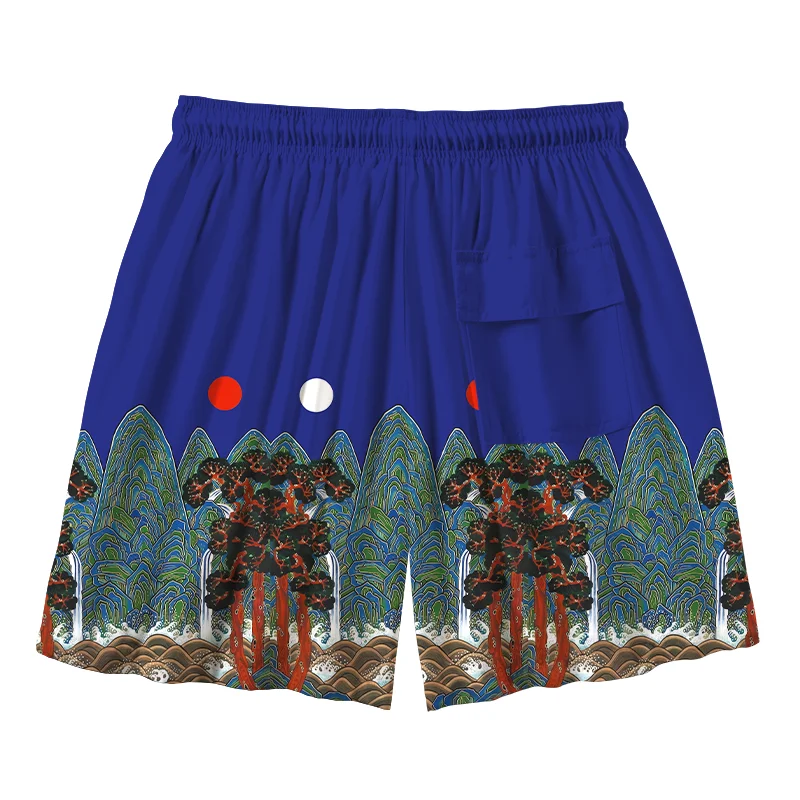  Abstract Art Mask Aloha Mens Swim Trunks
