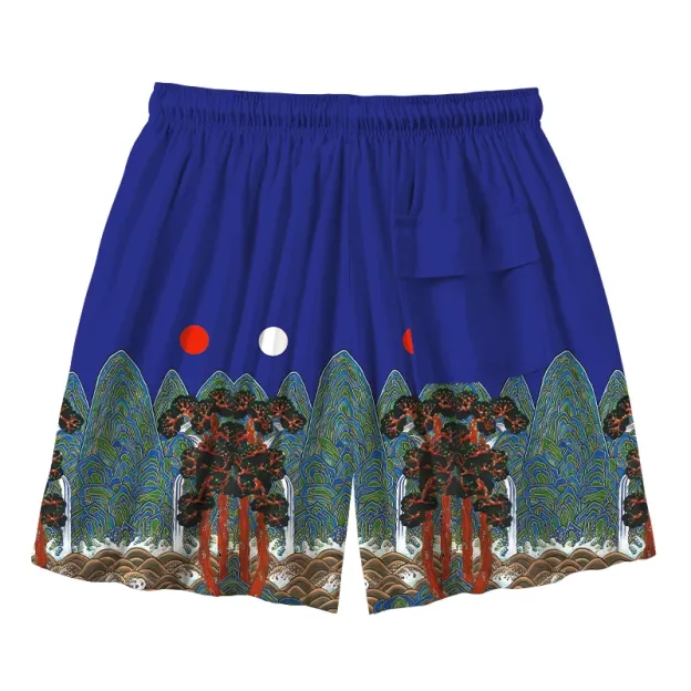  Abstract Art Mask Aloha Mens Swim Trunks
