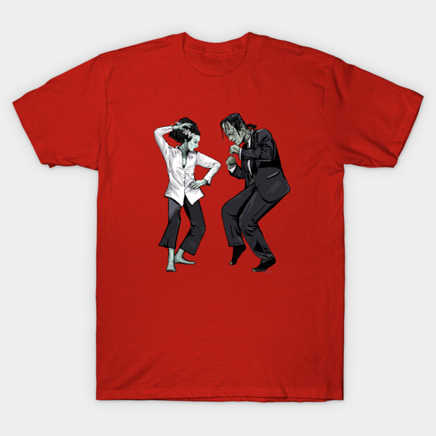 Pulp Frankenstein Halloween cotton T-shirt