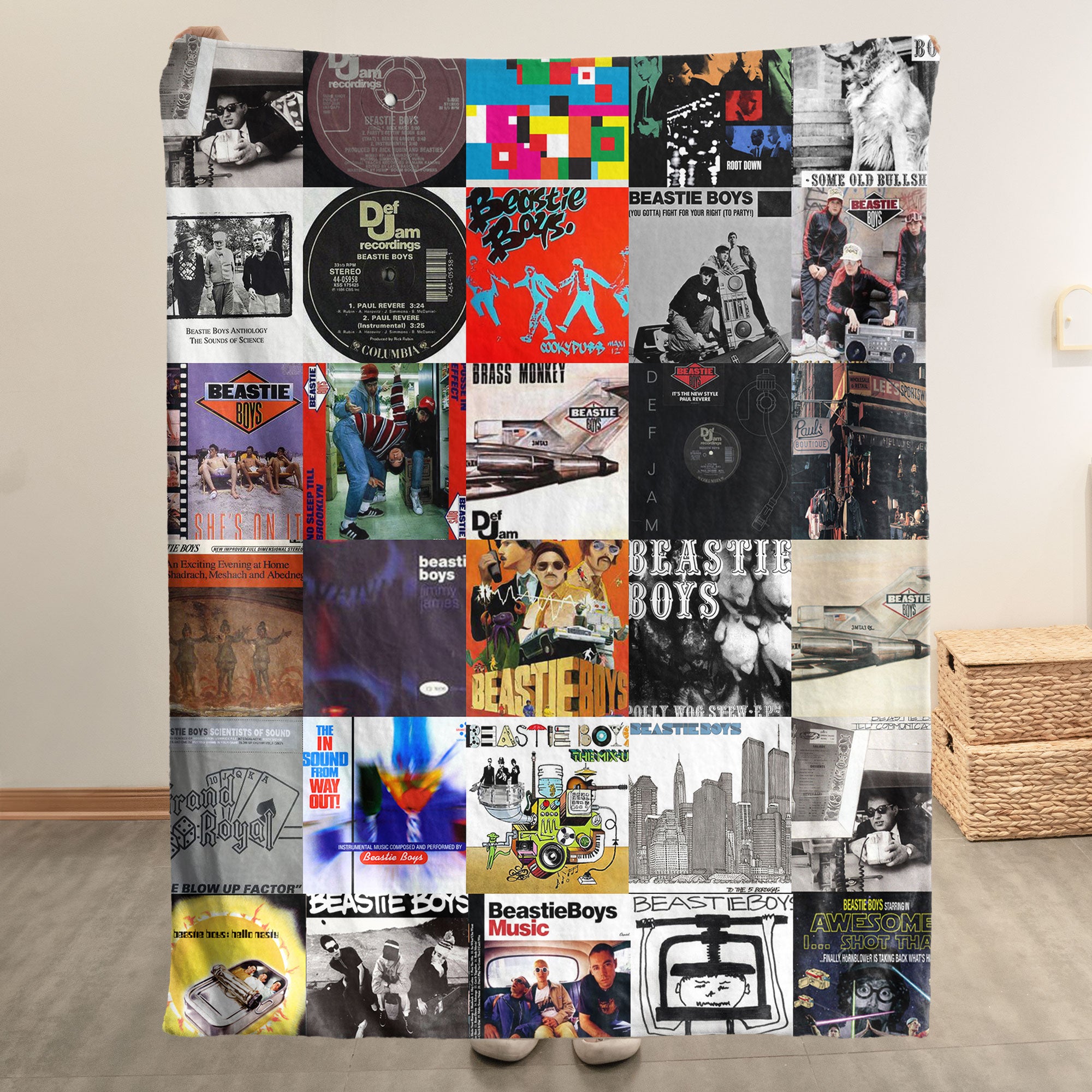 Beastie Boys Sherpa Blanket – Hip-Hop & Punk Fusion Warmth Wrapped in Iconic Album Art