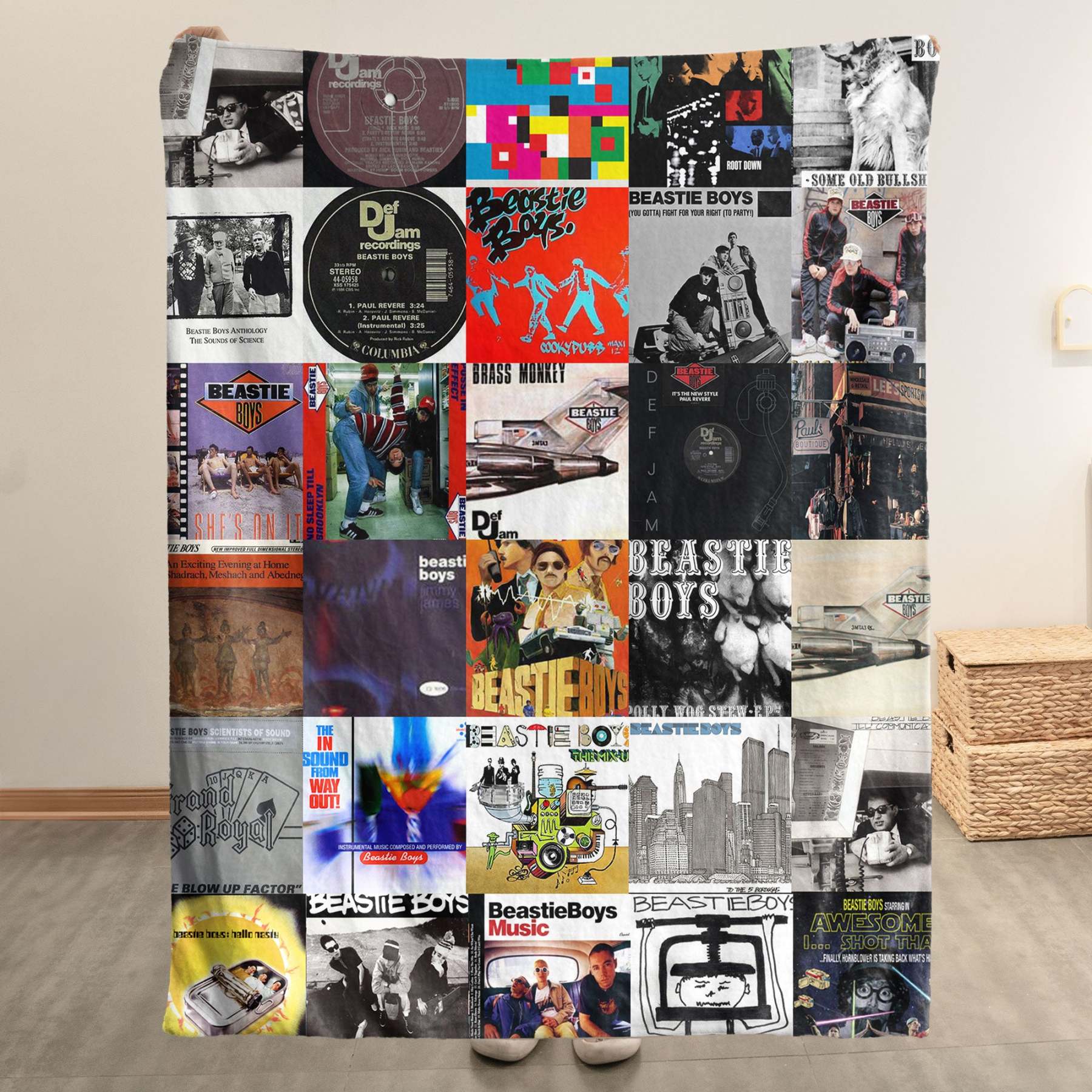 Beastie Boys Sherpa Blanket – Hip-Hop & Punk Fusion Warmth Wrapped in Iconic Album Art