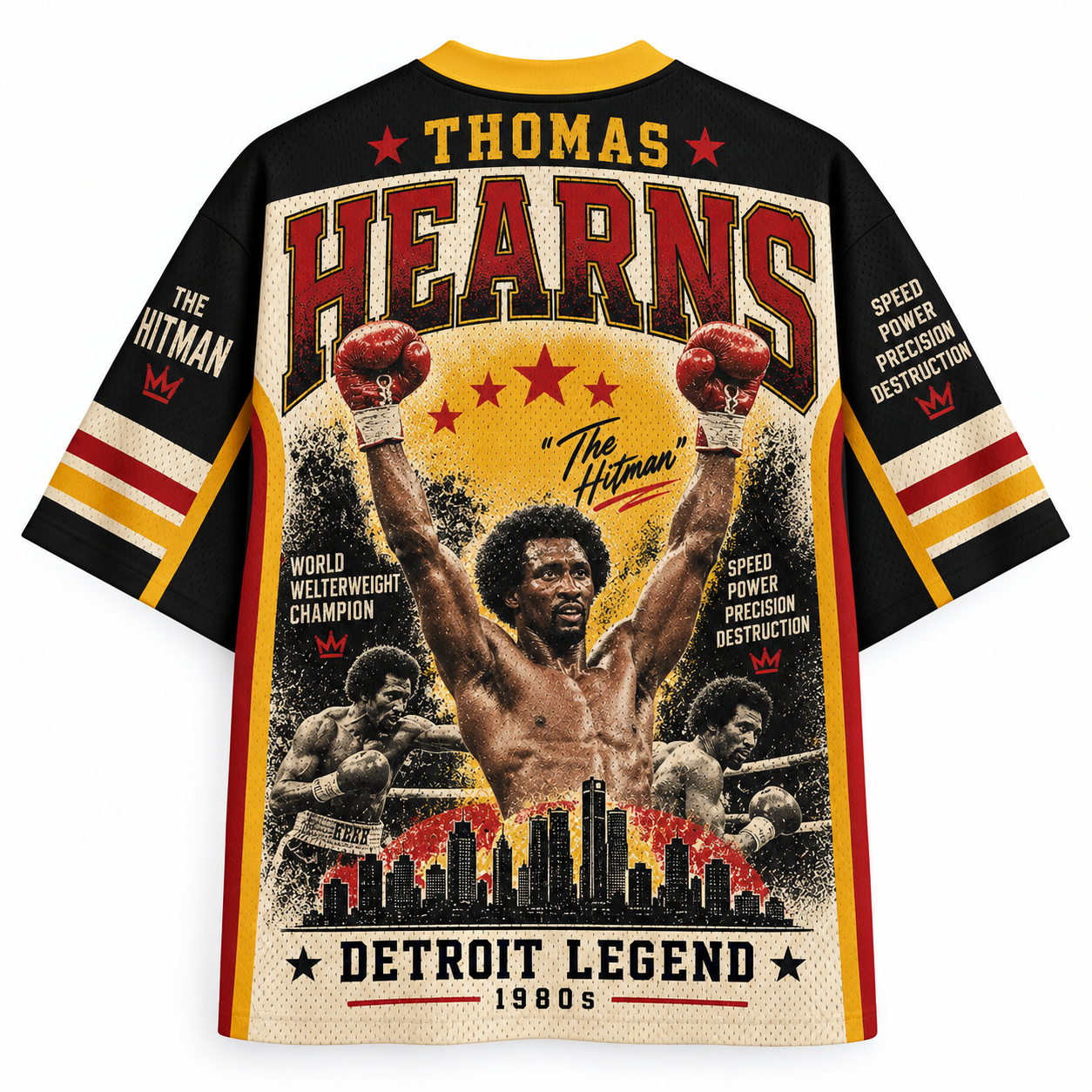 Thomas Hearns 'The Hitman' Retro Jersey Shirts