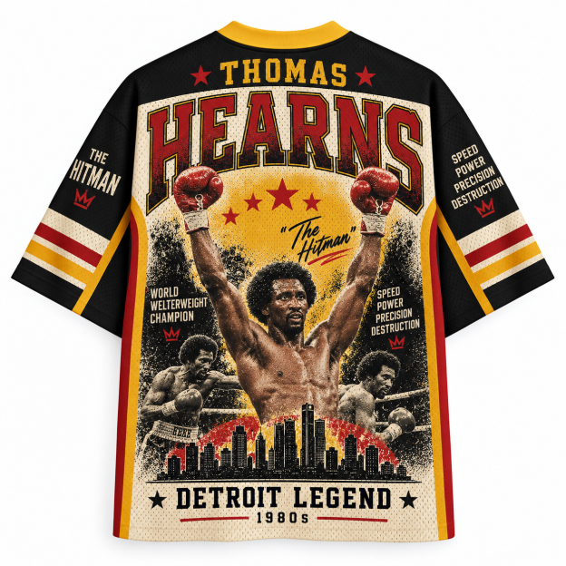 Thomas Hearns 'The Hitman' Retro Jersey Shirts