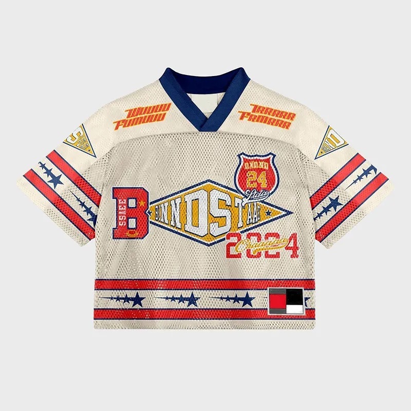 Y2K Streetwear Retro Fashion Casual Jersey