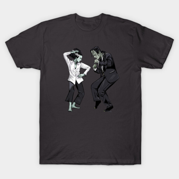 Pulp Frankenstein Halloween cotton T-shirt