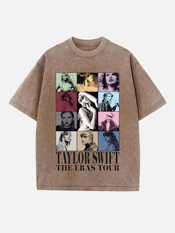 Taylor Swift Print Round Neck T-shirt