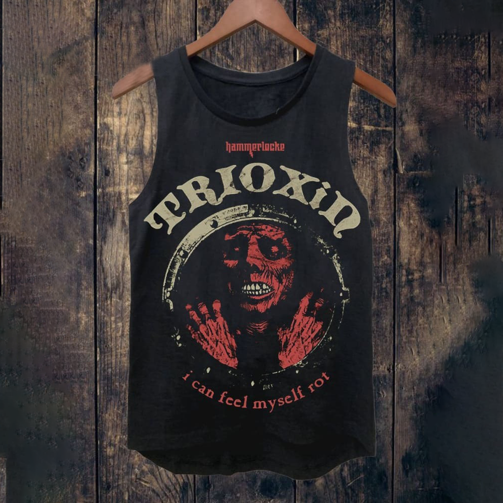 Unisex Trioxin I Can Feel Myself Rot Print Tank Top